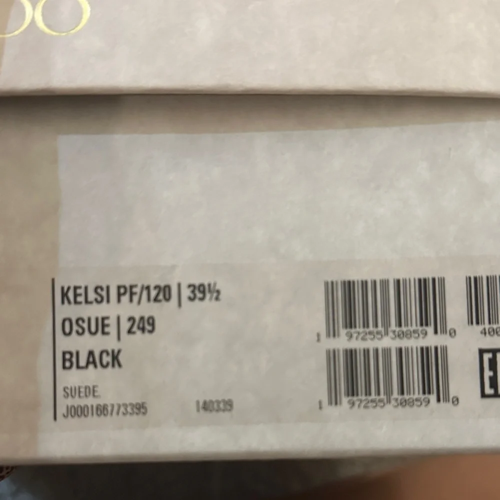 Jimmy Choo Black Suede Strappy Platform Heels - Picture 6 of 6